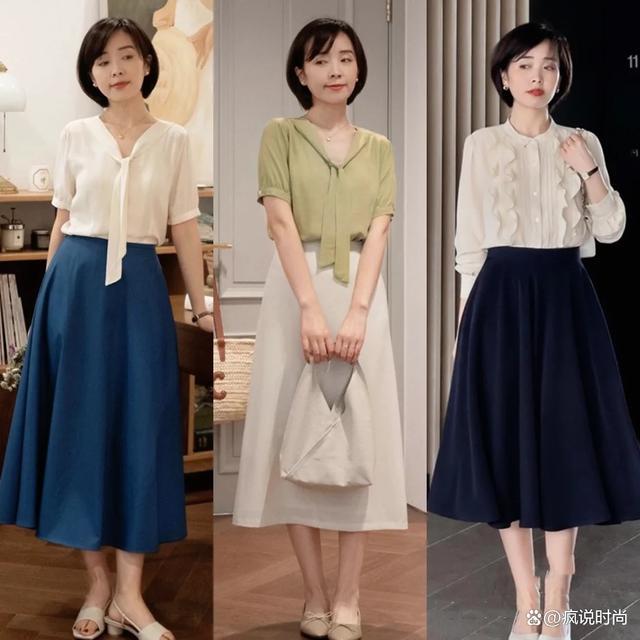 攻略：优雅的半身裙搭配技巧解析AG旗舰厅app夏季女性穿搭(图8)